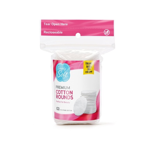 Simply Soft Premium Cotton rounds, 30 Count 