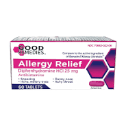 Good Remedies Allergy Relief Tablets, Diphenhydramine Hci 25mg
