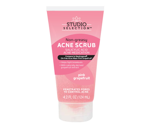 Studio Selection Oil-Free Pink Grapefruit Acne Scrub (124ml)