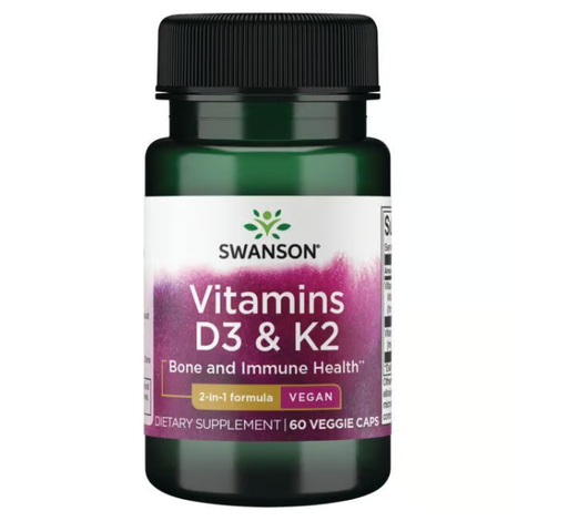 [SW] Swanson Vitamins D3 & K2 - 60 ct