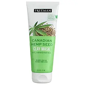 Freeman Canadian Hemp Seed Oil Absorbing Clay Mask, 6 fl oz