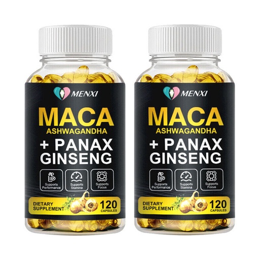 Menxi - Maca Ashawangandha + Panax Ginseng - 120 Tablets