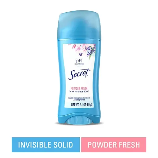 Secret Invisible Solid Antiperspirant and Deodorant, Powder Fresh, 2.1 oz. 
