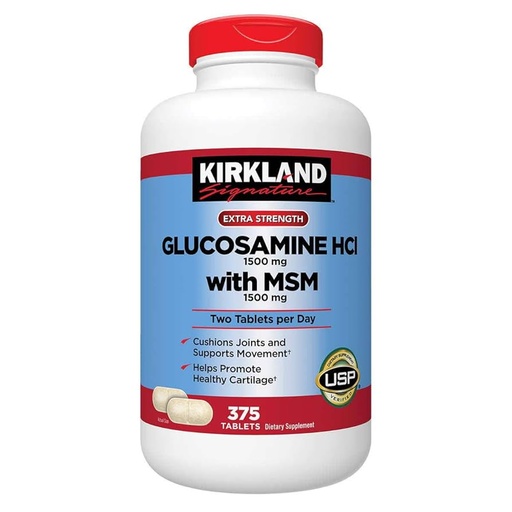 [CC] Kirkland Signature Glucosamine with MSM, 375 Tablets