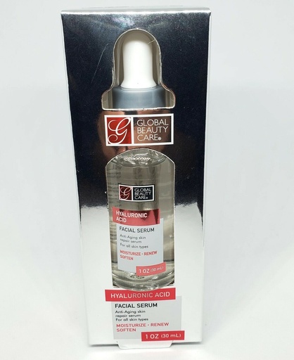 [DT] GLOBAL BEAUTY CARE Hyaluronic Acid Facial SERUM, Anti-aging Repair Serum, 1 oz