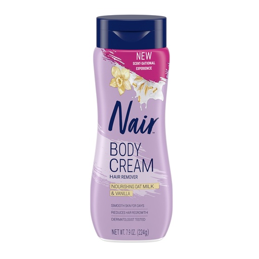 Nair - Body Cream - Hair Remover - Nourishing Oat Milk & Vanilla - 224g