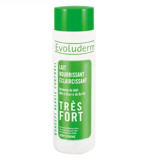 EvoLuderm - Lait Multi-Hydratant Eclaircissant Tres FORT  