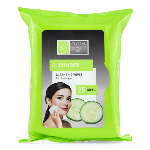 Global Beauty Care - Cleansing Wipes - Cucumber - 25 Ct