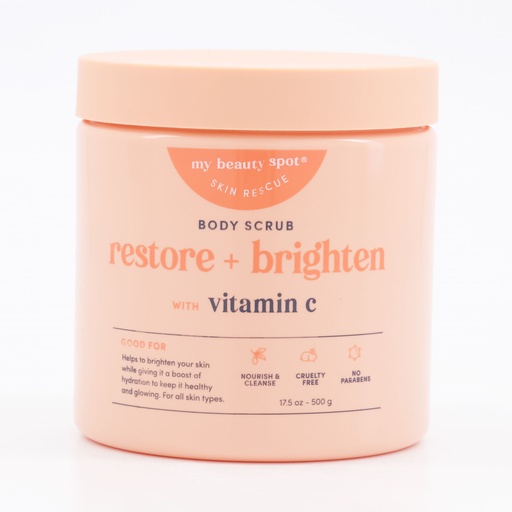 My Beauty Spot Body Scrub Restore + brighten with Vitamin C (500g)