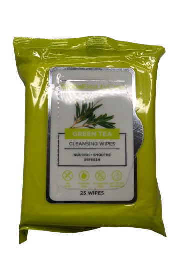 Global Beauty Care - Cleansing Wipes - Green Tea - 25 Ct