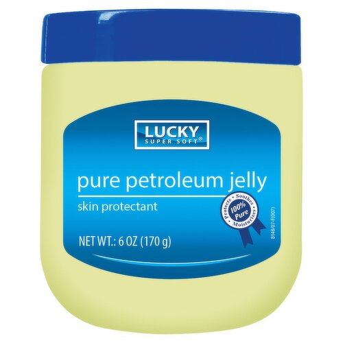 Lucky Super Soft Skin Protectant Pure Petroleum Jelly, 5.5 oz
