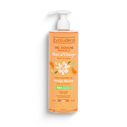EvoLuderm - Gel Douche ensoleille - Fleure d'oranger
