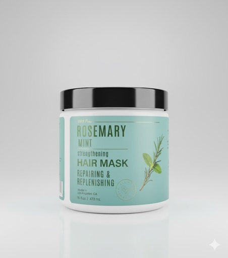 [BL] 100% Pure - Rosemary mint - strenghtening - Hair Mask - Repairing & Replenishing - 437mL