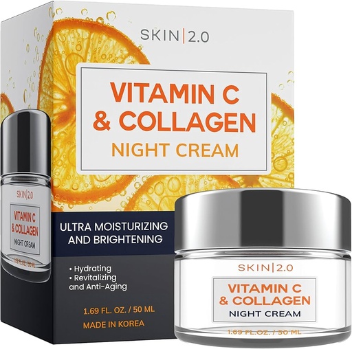 Skin 2.0 - Vitamin C & collagen Night Cream - 50mL