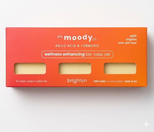 the moody co - Kojic Acid & Turmeric - 3 bars
