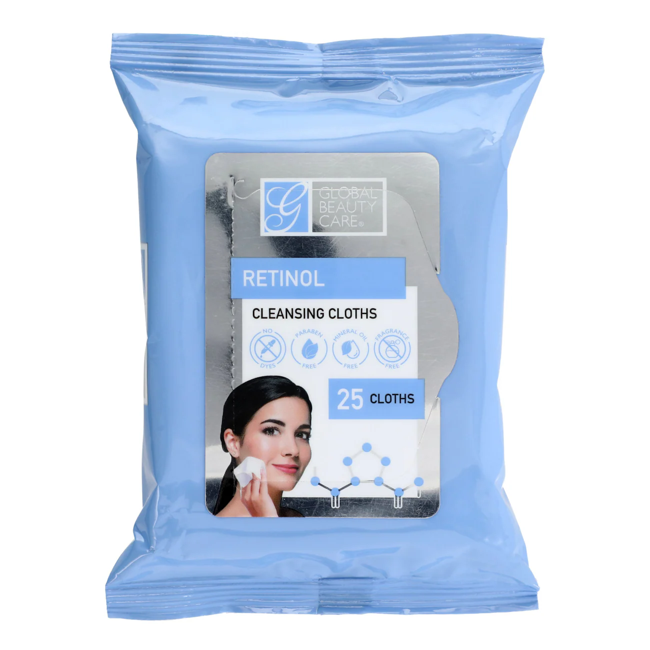 Global Beauty Care Retinol Makeup Cleansing Wipes, 25-ct. Packs