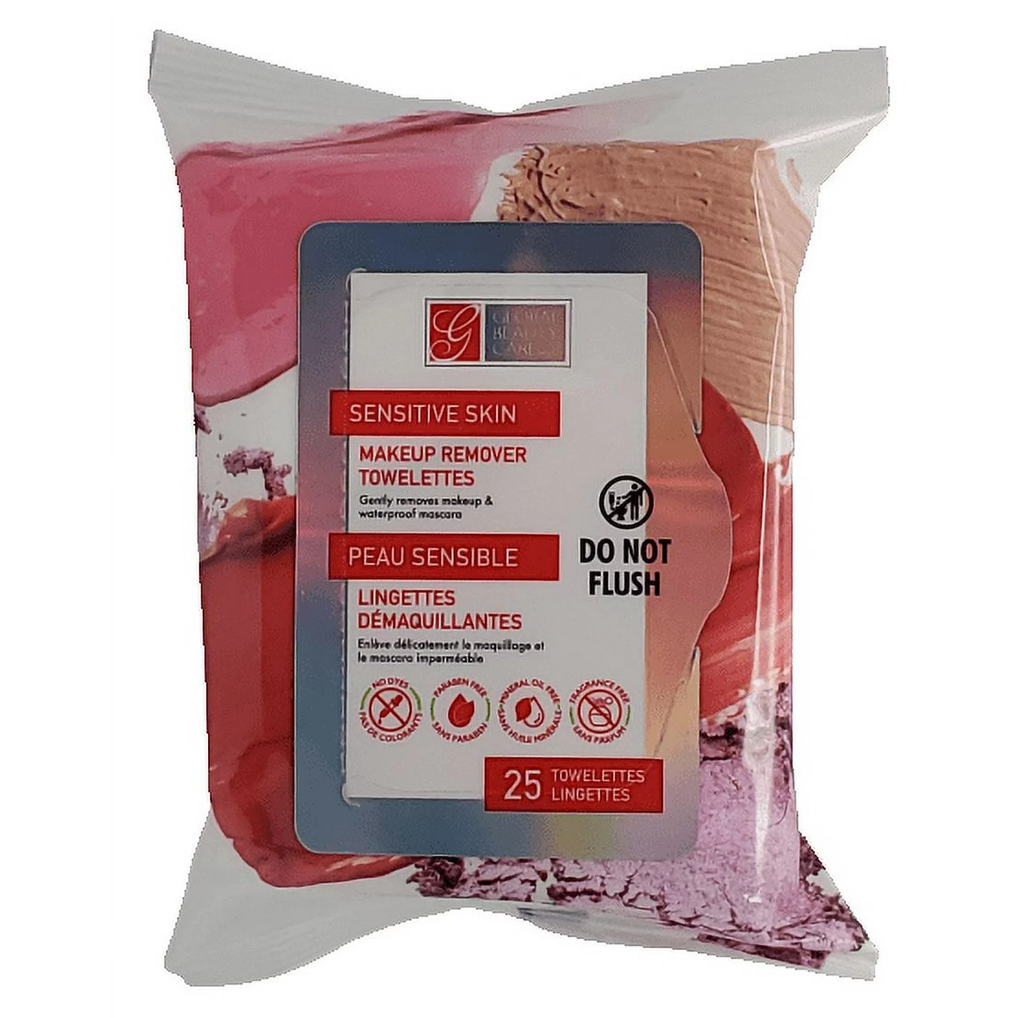 [DT] Global Beauty Care Sensitive Skin Towelettes Makeup Remover Wipes 25 Count