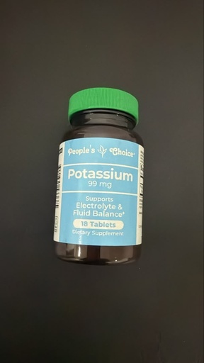 People's Choice - Potassium 99mg - 18 Tablets