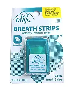 Ice Drops Breath Strips with Blast of Icy Mint (Sugar Free)