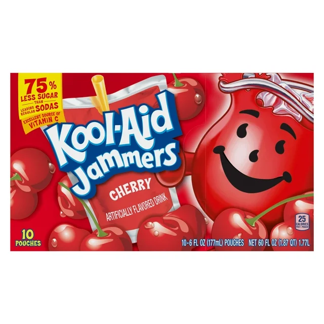 Kool-Aid Jammers - Cherry - 10 pouches