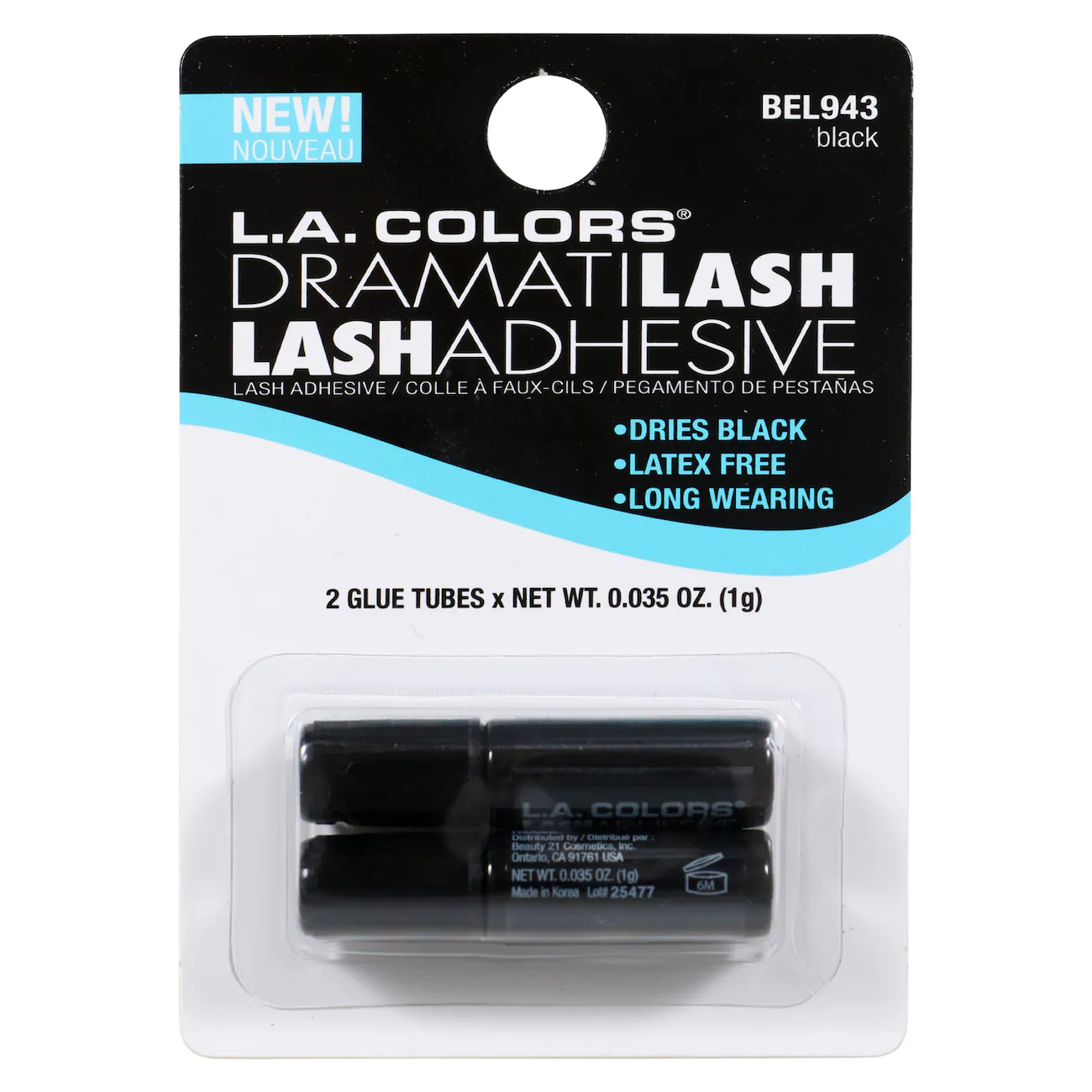 L.A. Colors Dramatilash Lash Adhesive, 2 ct.