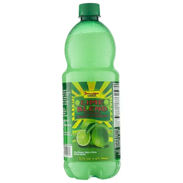 Lime Juice Blend, 1-Pack (32 oz) -by Jamaican Choice