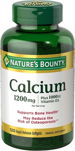 [SR] Nature's Bounty - Calcium Rapid Release Softgels 1200 mg, 120 count