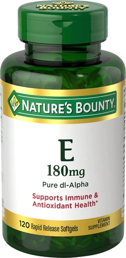 Nature's Bounty - E 180mg Pure dI-Alpha Softgels, 120 Count