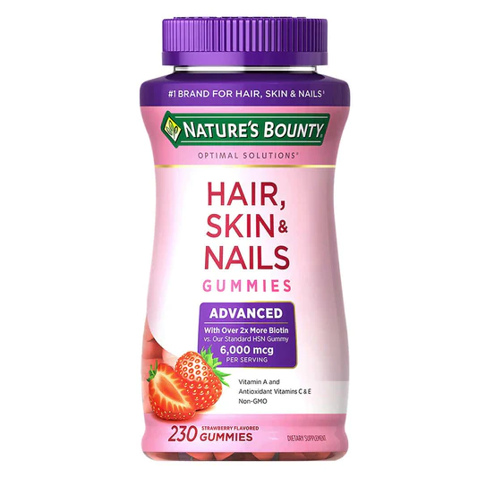 [CC] Nature's Bounty - Hair, Skin and Nails Advanced, 230 Gummies 6000 mcg