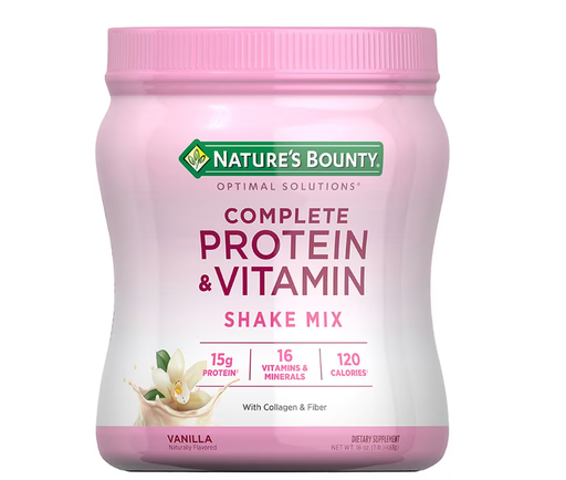 Nature's Bounty - Vanilla Complete Protein & Vitamin Shake Mix, 16 oz