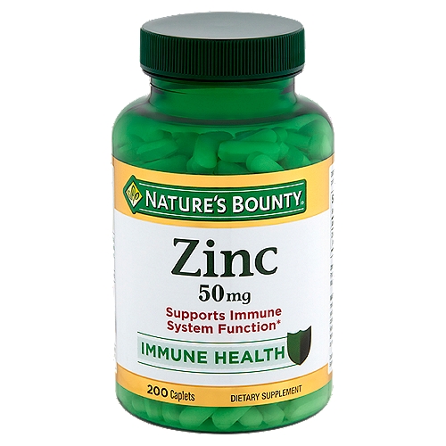 Nature's Bounty - Zinc Dietary Supplement, 50 mg, 200 count