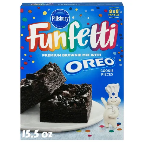 [DT] Pillsbury Funfetti Premium Brownie Mix With Oreo Cookie Pieces