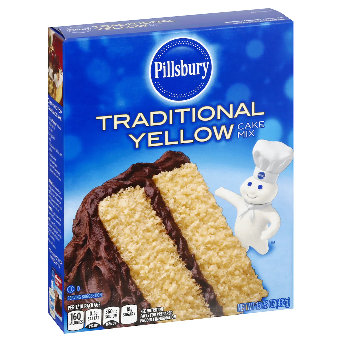 [DT] Pillsbury Traditional Yellow Cake Mix, 15.25 oz. Boxes