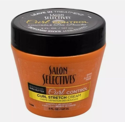 Salon Selectives Curl Control Stretch Cream With Shea Butter 5 oz.