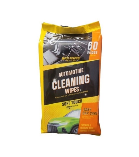 Wipes Automotive Cleaning Wipes Soft Touch Easy Car Care Auto Surface Cleaner - 60 Ct