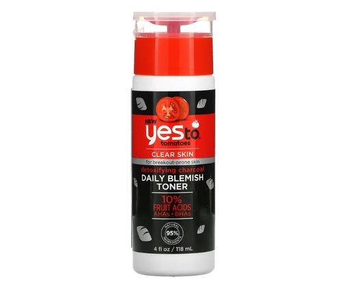 [DT] Yes To, Detoxifying Charcoal Daily Blemish Toner, Tomatoes, 4 fl oz
