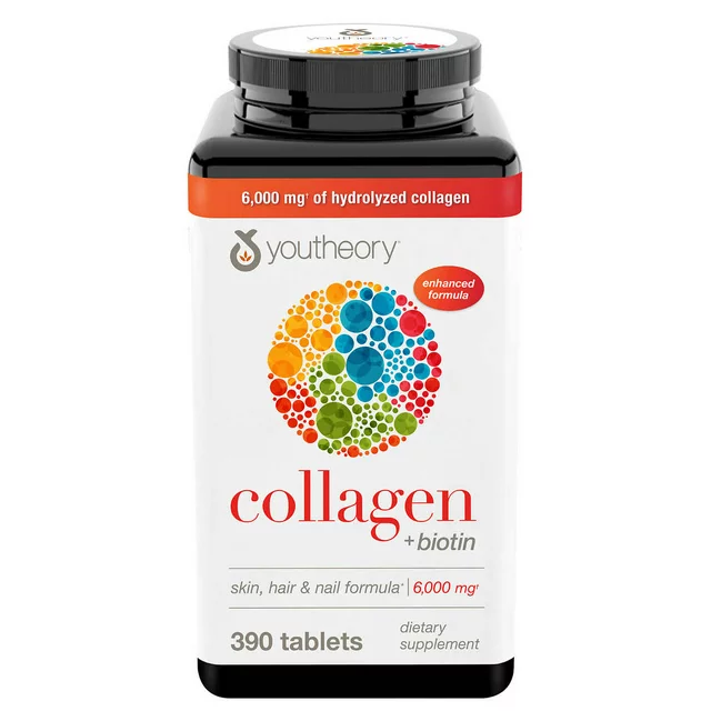 Youtheory Collagen + Biotin, 390 Tablets