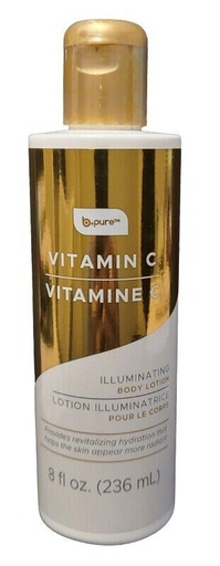 b.pure - VITAMIN C ILLUMINATING BODY LOTION 8 FL OZ BOTTLE NEW & SEALED