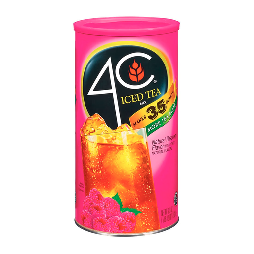 [SR] 4C Natural Raspberry Flavor Iced Tea Mix, 5 lb (2,34kg)
