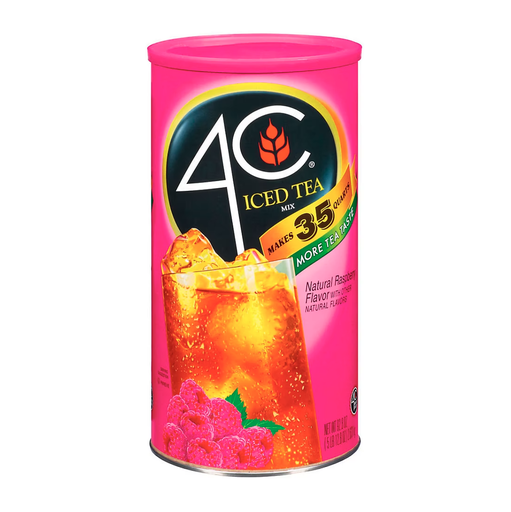 4C Natural Raspberry Flavor Iced Tea Mix, 5 lb (2,34kg)
