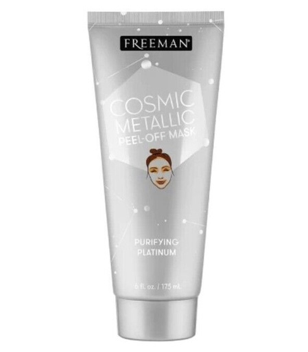 Freeman Cosmic Metallic Peel Off Mask 6 fl oz. Purifying Platinum