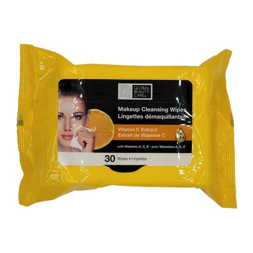 Global Beauty Care - Vitamin C Cleansing Wipes - 25 Ct