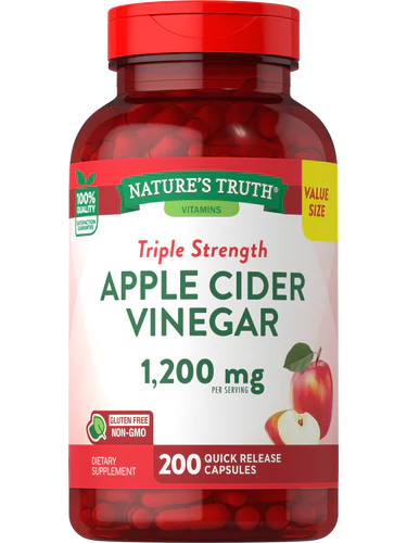 Nature's Truth - Organic Apple Cider Vinegar Extra Strength - 200 Capsules