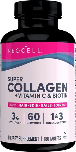 NeoCell - Super Collagen Tablets + Vitamin C & Biotin 180 tablets