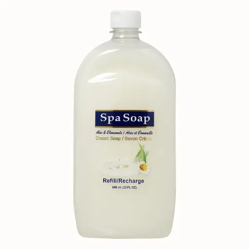 Spa Soap Aloe & Chamomile  Cream Soap, 32 oz. Refill Bottles (949ml)