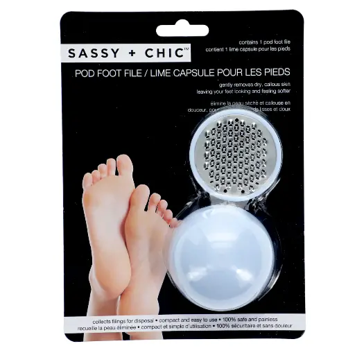 Sassy + Chic - Pod Foot Files with Finishing Pads, 2x7.5x5.5 in.